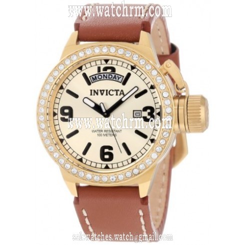 Invicta Corduba Gold Dial Gold-Tone Stainless Steel Ladies Watch 12968