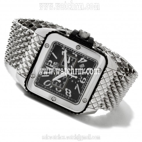 Invicta Cuadro Chronograph Black Dial Stainless Steel Bracelet Men's Watch 1692