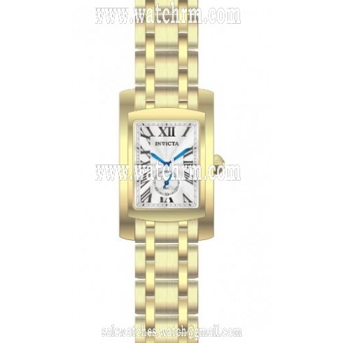 Invicta Cuadro Silver Dial Gold-tone Men's Watch 14700