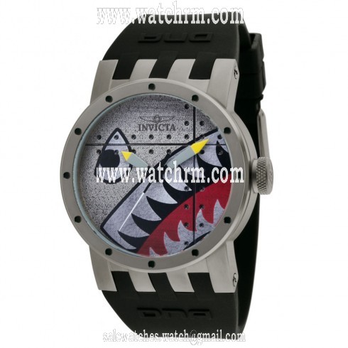 Invicta Dna Antique Black Rubber Quartz Men's 11651