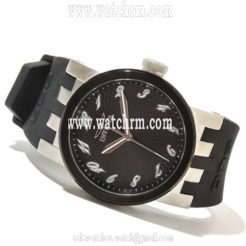 Invicta DNA Black Dial Black Polyurethane Strap Men's Watch 12798