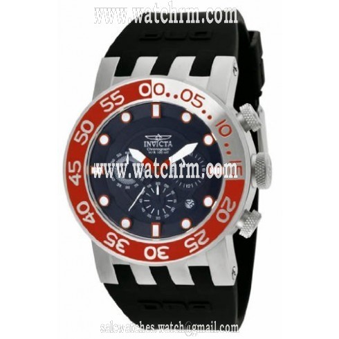 Invicta DNA Diver Black Dial Black Polyurethane Band Men's Watch 12415