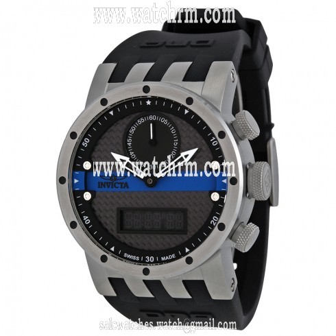 Invicta DNA Grey Dial Black Polyurethane Men's Watch 12462