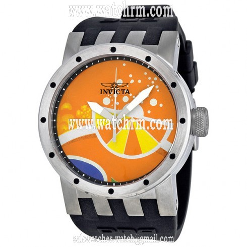 Invicta DNA Recycled Art Orange Dial Men's Watch 10431