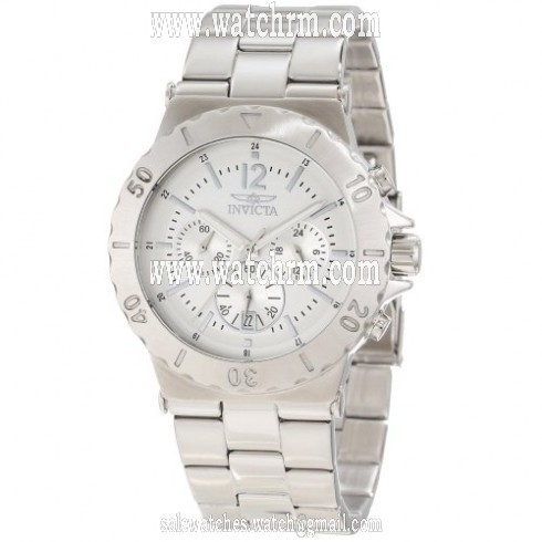 Invicta Elegant Ocean Silver Dial Stainless Steel Chronograph Men's Watch 1265