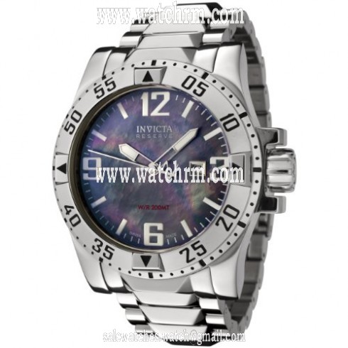 Invicta Excursion Black Mother of Pearl Stainless Steel Men's Watch 6245