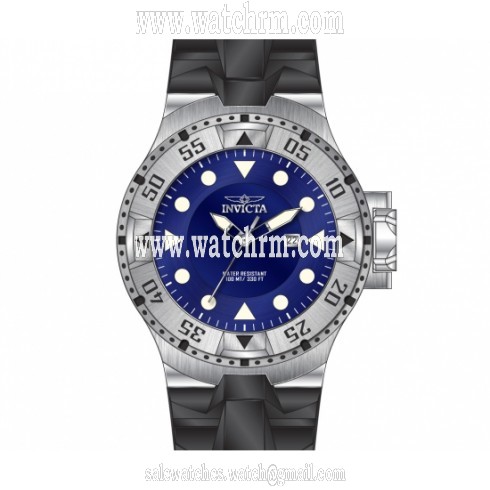 Invicta Excursion Blue Dial Black Silicone Men's Watch 14435