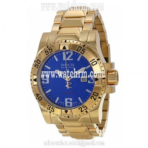 Invicta Excursion Blue Dial Gold-plated Men's Watch 80600