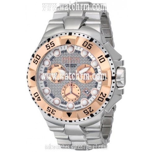 Invicta Excursion Chronograpg Grey Dial Stainless Steel Men's Watch 15982