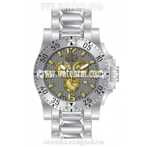 Invicta Excursion Chronograph Antique Silver Dial Stainless Steel Men's Watch 15315