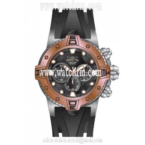 Invicta Excursion Chronograph Black Dial Black Polyurethane Men's Watch 14088