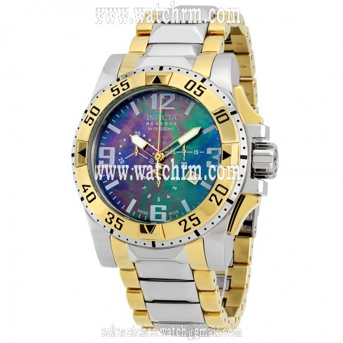 Invicta Excursion Chronograph Black Dial Rose Gold-tone PVD Men's Watch 14043