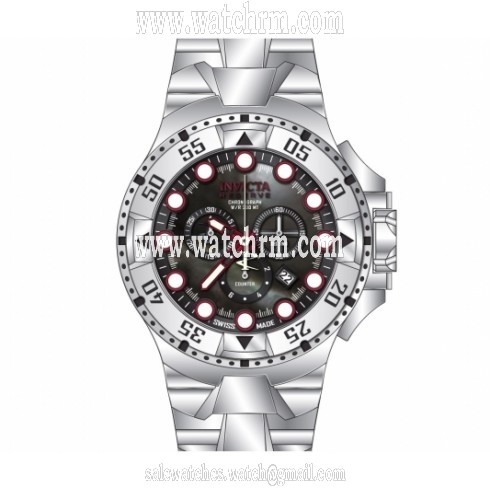 Invicta Excursion Chronograph Black Dial Stainless Steel Men's Watch 13083