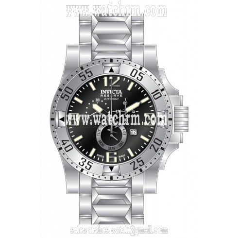 Invicta Excursion Chronograph Black Dial Stainless Steel Men's Watch 15307