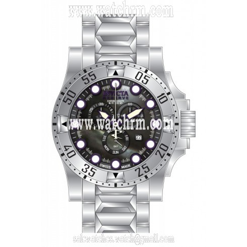 Invicta Excursion Chronograph Black Dial Stainless Steel Men's Watch 15326
