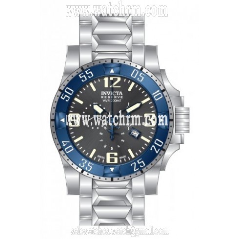 Invicta Excursion Chronograph Black Dial Stainless Steels Men's Watch 80555