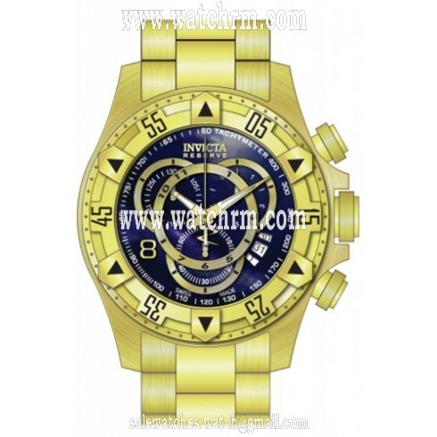 Invicta Excursion Chronograph Blue Dial Gold-plated Men's Watch 80621