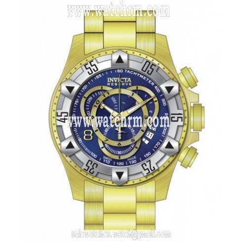 Invicta Excursion Chronograph Blue Dial Gold-plated Men's Watch 80622