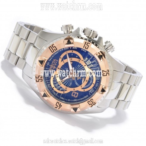 Invicta Excursion Chronograph Blue Dial Stainless Steel Men's Watch 10999