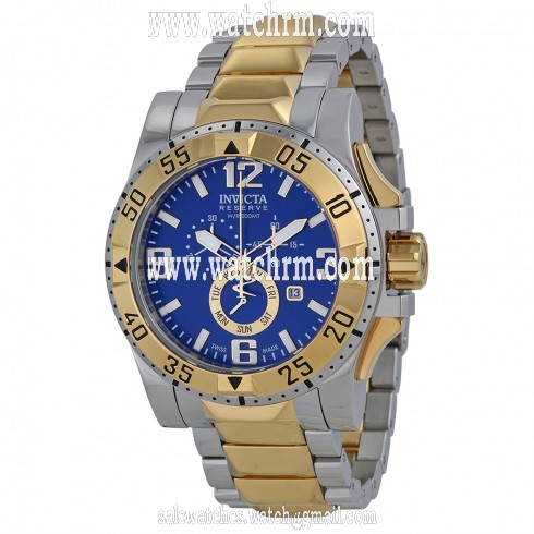 Invicta Excursion Chronograph Blue Dial Two-tone Men's Watch 15330