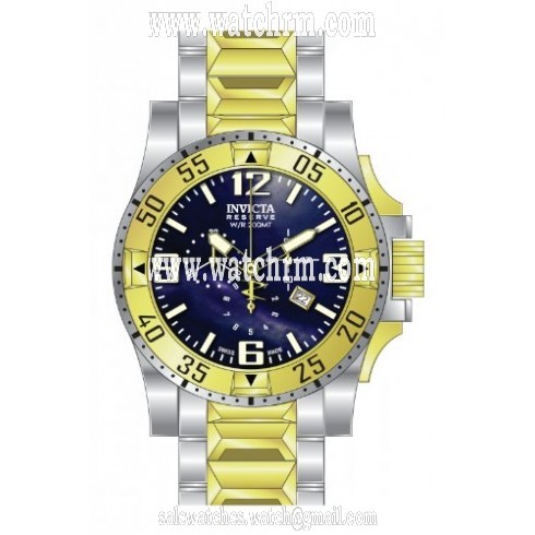 Invicta Excursion Chronograph Blue Dial Two-tone Men's Watch 80386