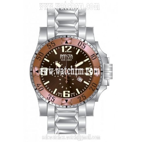 Invicta Excursion Chronograph Brown Dial Stainless Steels Men's Watch 80557