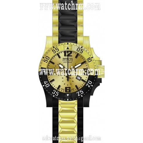 Invicta Excursion Chronograph Gold Dial Two-tone Men's  Watch 20141