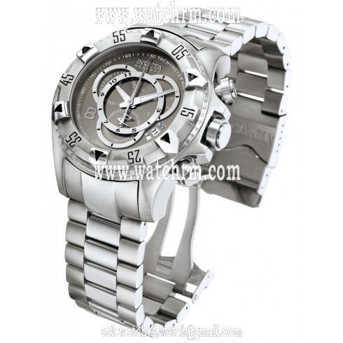 Invicta Excursion Chronograph Grey Dial Stainless Steel Men's Watch 5524