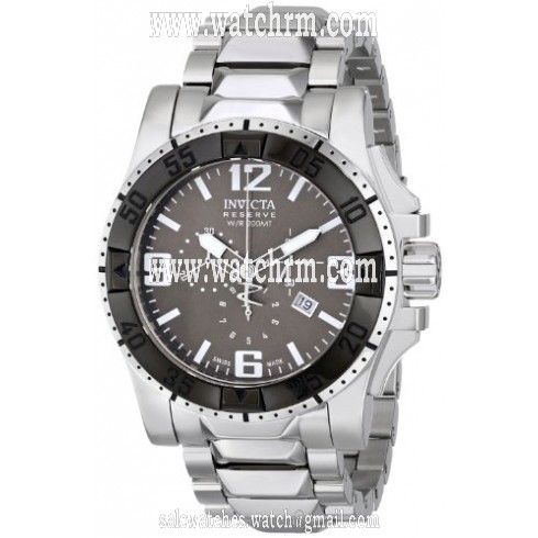 Invicta Excursion Chronograph Grey Dial Stainless Steel Men's Watch 80608