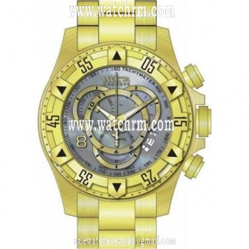 Invicta Excursion Chronograph Platinum Dial Gold-plated Men's Watch 80626
