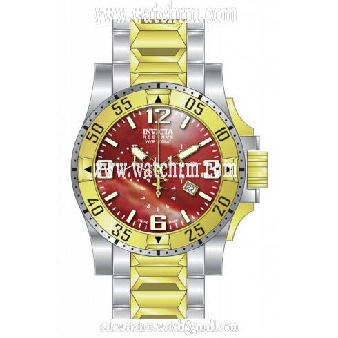Invicta Excursion Chronograph Red Dial Two-tone Men's Watch 80387