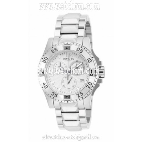 Invicta Excursion Chronograph Silver Dial Stainless Steel Ladies Watch 16101