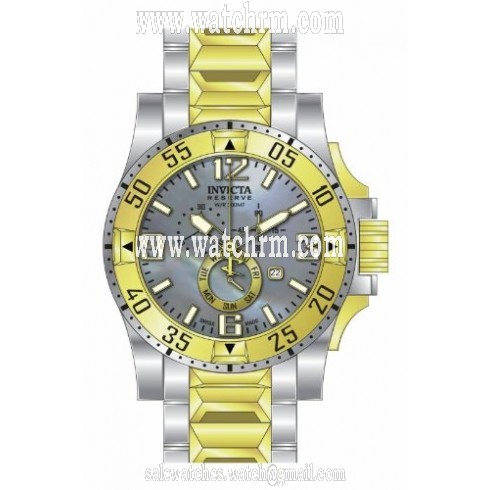 Invicta Excursion Chronograph Silver Dial Two-tone Men's Watch 15333