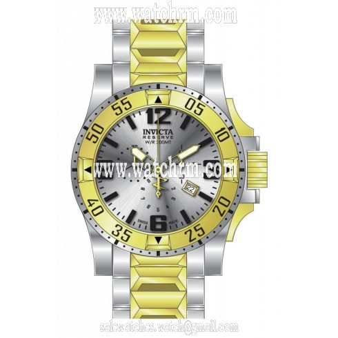Invicta Excursion Chronograph Silver Dial Two-tone Men's Watch 80384
