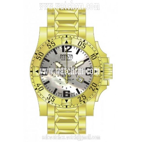 Invicta Excursion Chronograph Silver Dial Yellow Gold-plated Men's Watch 80560