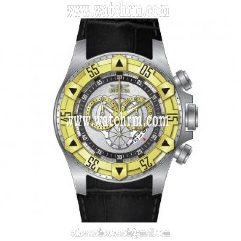 Invicta Excursion Chronograph Silver-tone Dial Gold-tone PVD Men's Watch 12697