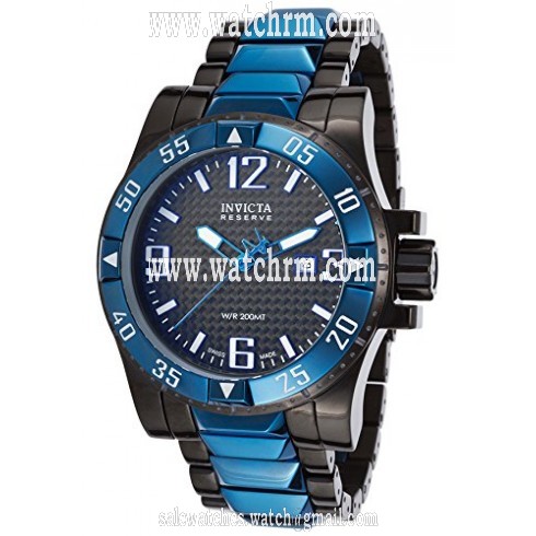 Invicta Excursion Reserve Black Carbon Fiber Two-tone Men's Watch 15481