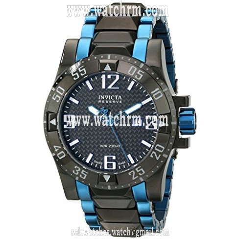 Invicta Excursion Reserve Black Carbon Fiber Two-tone Men's Watch 15483