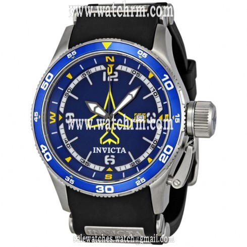Invicta Flight Collection Black Polyurethane Men's Watch 1761