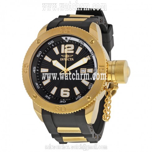 Invicta Force Black Black Dial Black Polyurethane Men's Watch 12964