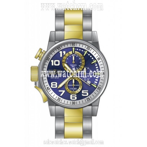 Invicta Force Chronograph Blue and White Dial Two-tone Men's Watch 14960