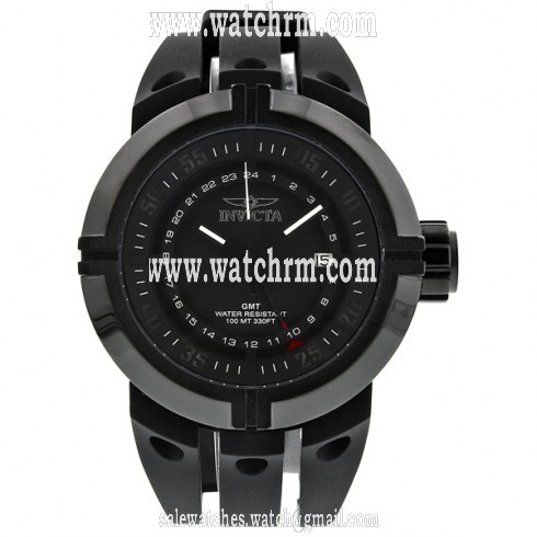 Invicta Force Collection Black Ion Plated GMT Men's Watch 0835