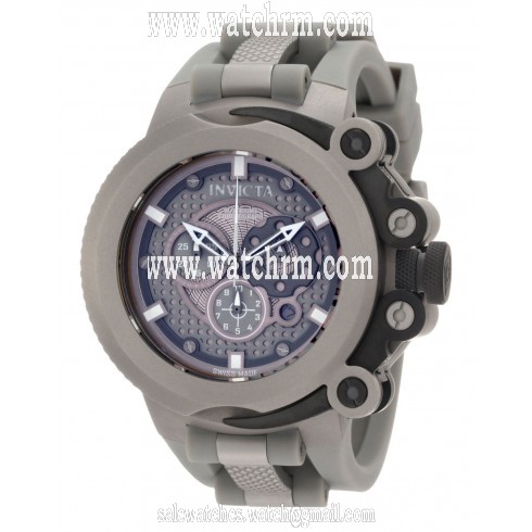 Invicta Force Grey Dial Titanium Polyurethane Men's Watch 0958