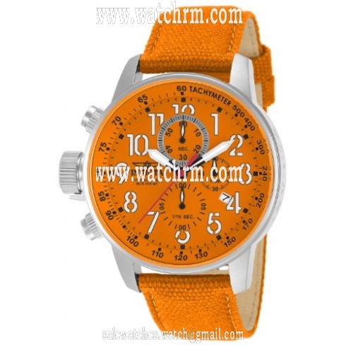 Invicta Force Lefty Chronograph Orange Dial Orange Nylon Strap Men's Watch 11526