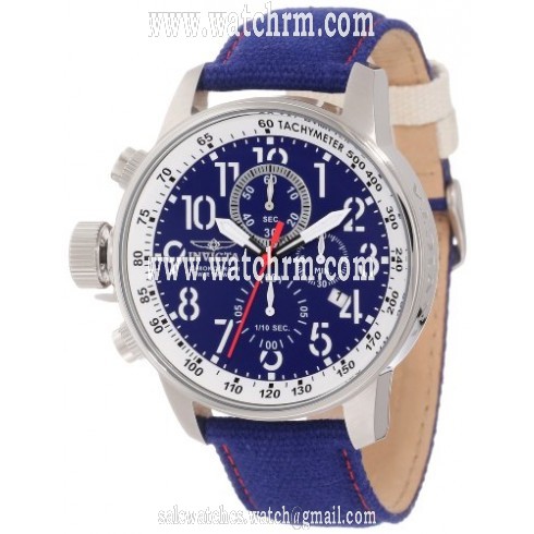 Invicta Force Lefty Chronograph Royal Blue Dial Stainless Steel Men's Watch 12084