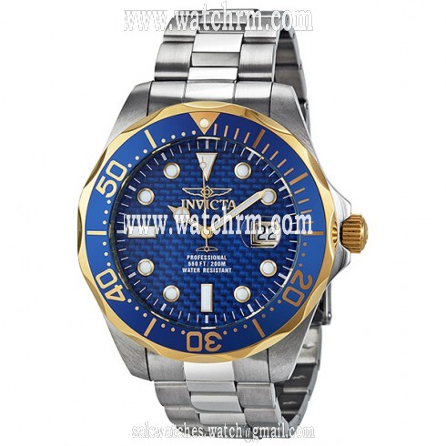 Invicta Grand Diver Blue Carbon Fiber Dial Men's Watch 12566