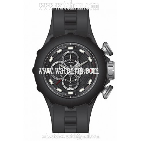 Invicta I Force Chronograph Black Dial Black Polyurethane Men's Watch 16909