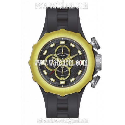 Invicta I Force Chronograph Black Dial Black Polyurethane Men's Watch 16910