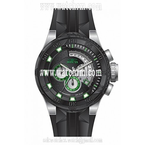 Invicta I Force Chronograph Black Dial Black Polyurethane Men's Watch 16922