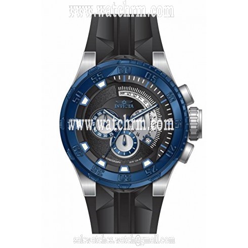 Invicta I Force Chronograph Black Dial Black Polyurethane Men's Watch 16925